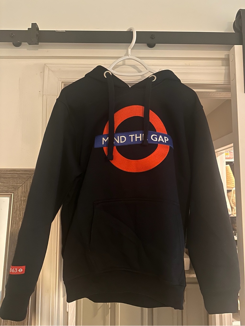 NWT London Underground Mind the Gap Hoodie Navy